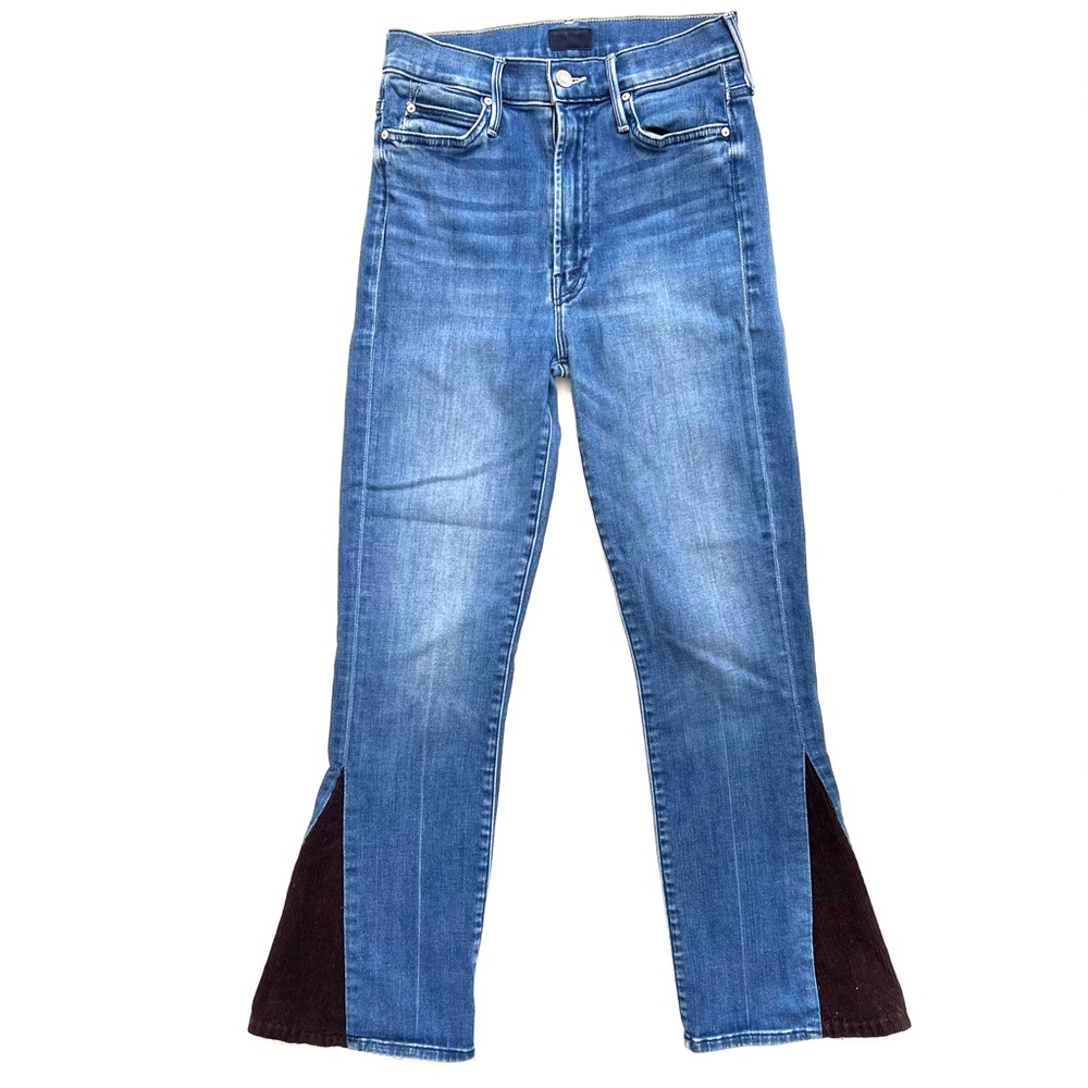 Mother High Rise Custom Corduroy Flare Flare Jeans 26 waist OOAK Unique